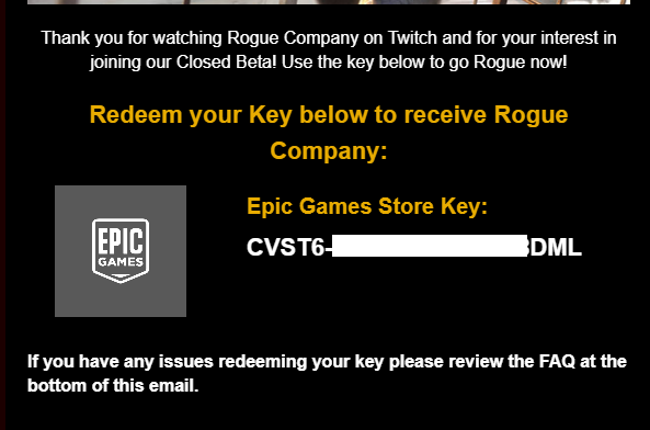 rogue company game key twitch drop