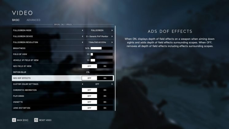 Battlefield V Best settings for Max FPS
