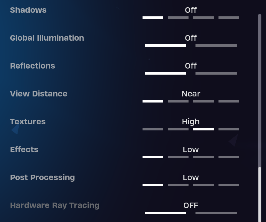 fortnite settings for max fps