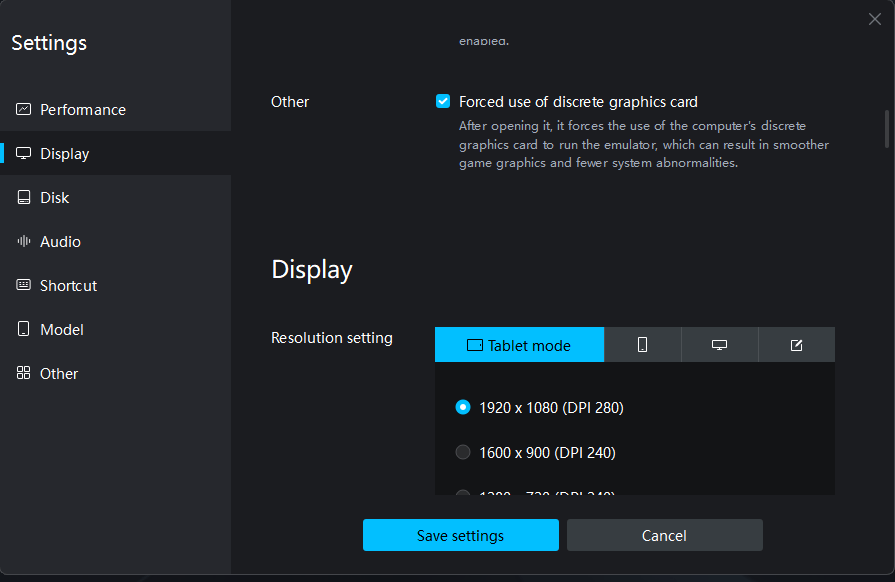 mumu emulator best graphics settings