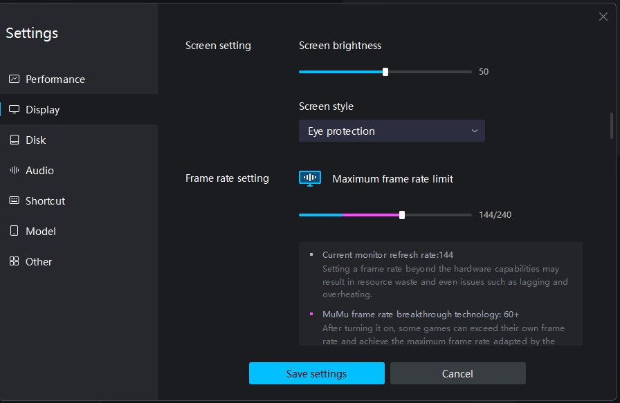 mumu emulator best graphics settings