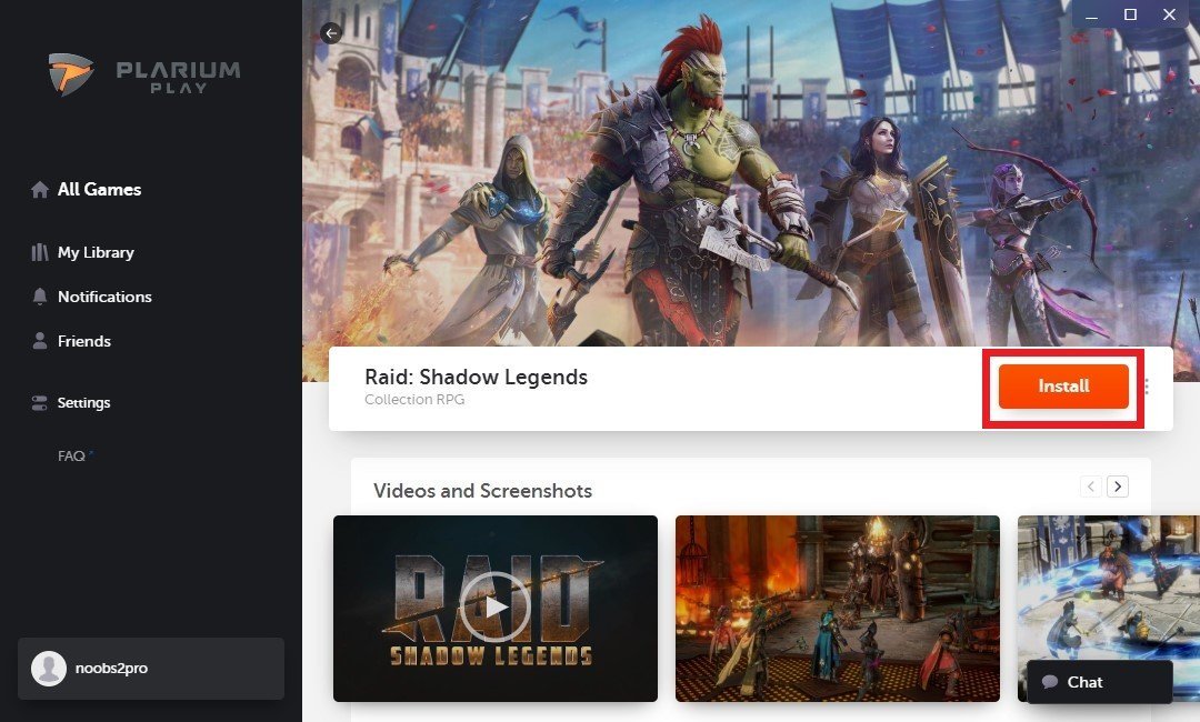 how to download raid shadow legends on pc