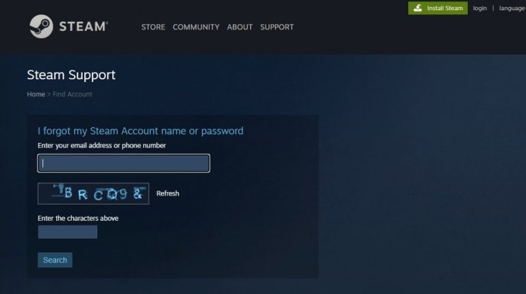 steam account sign up
