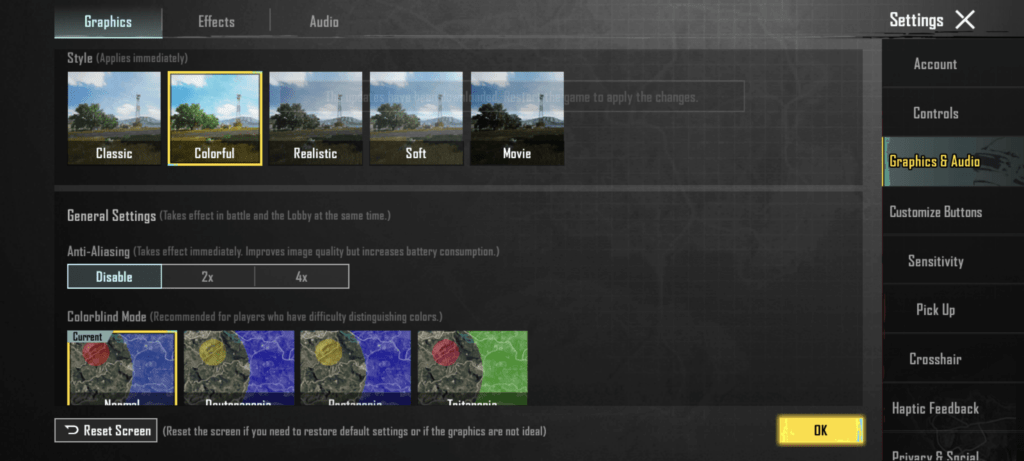 PUBG mobile Best Graphics Settings Guide for max FPS
