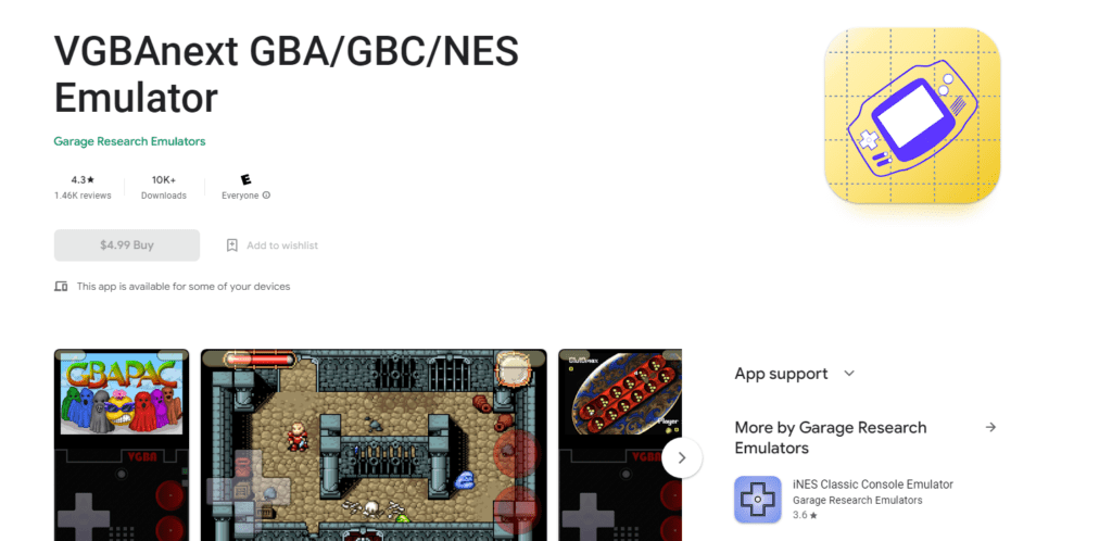GBA emulators for Android