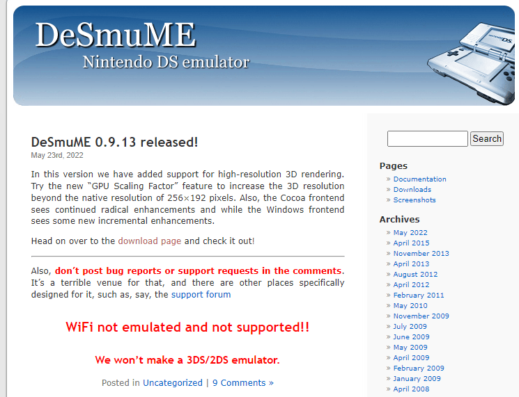 nds emulator for linux