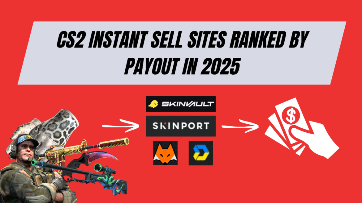 CS2 Instant Sell Sites Ranked by Payout in 2025 - Noobs2Pro